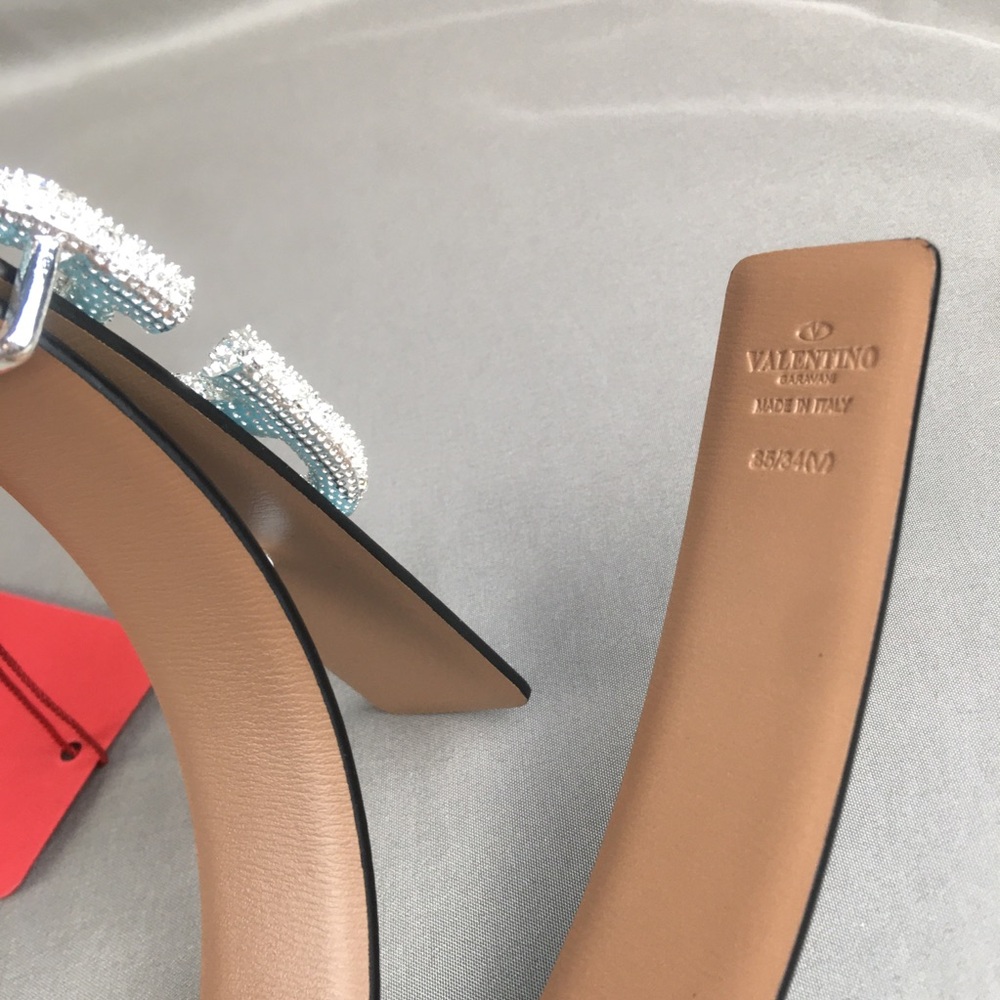 Valentino Garavani Light Blue Crystal VLOGO Belt with Full Packaging - Picture 5 of 6